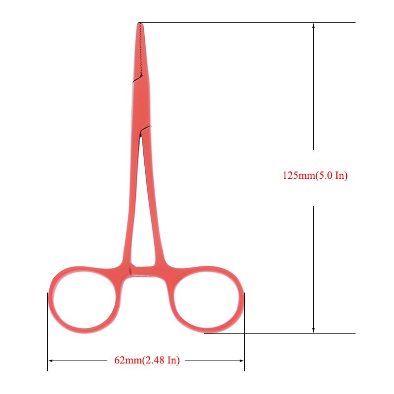 12.5cm Hand Tool Hemostatic Forceps Pet Hair Clamp Fishing Locking Pliers Epilation Tools Straight Curved Tip Pet Forceps D0001A