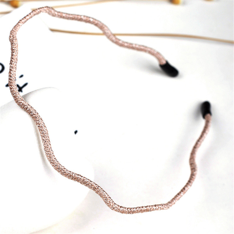 Frauen Klassische Schwarz Braun Kunststoff Stirnbänder Dünnen Klar matt Helle Farbe Haarbänder Nicht-Unterhose Haar Band Für Höhle Täglichen Verschleiß