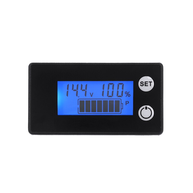1Pc Multi-function Battery Meter BMS LCD Digital Capacity Indicator Voltmeter for Lead-acid Lithium-ion Batteries