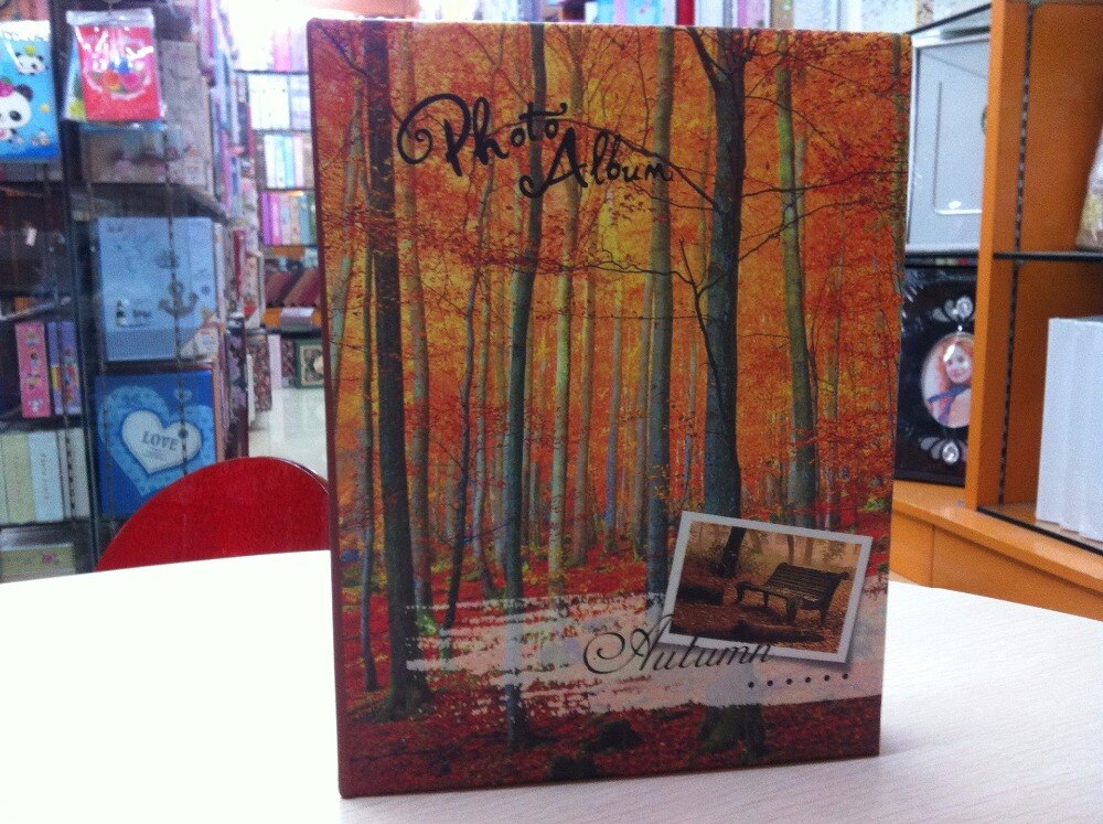 200 Sheets Season Photo Album Scrapbook Interleaf Type Classical 6 Inch Sping Paper Photo Album