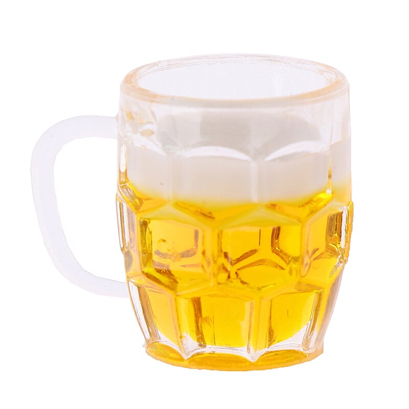 1/12 miniaturowe zabawki robić domku dla lalek dla Model na scenę skala akcesoria robić domku dla lalek mini kufel na piwo kubek zabawka dla dzieci