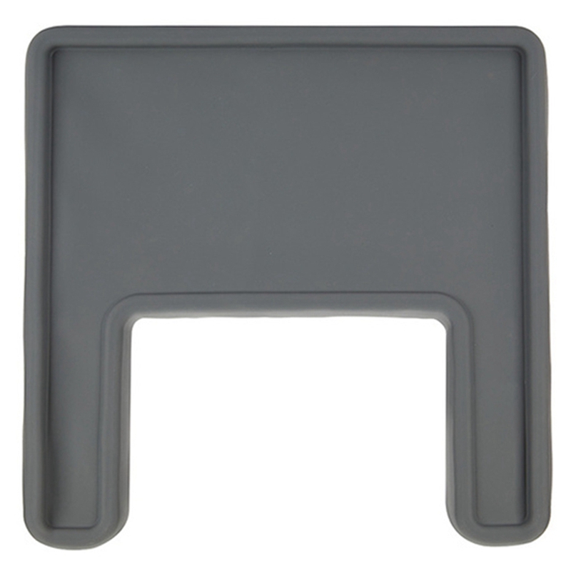 ! Mantel Individual de silicona con cobertura de grado alimenticio para trona de bebé, alfombrilla de alimentación de silicona para bebé: Gris oscuro