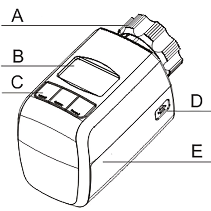 A8 Programmable Thermostat Timer Valve Actuator Temperature Controller ligent Temperature Control Regulator