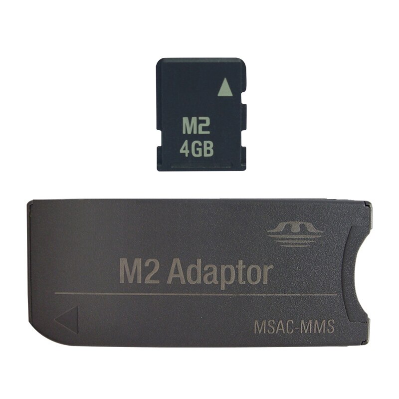 Grote Originele! M2 geheugenkaart 512 MB 1 GB 2 GB 4 GB 8 GB Memory Stick Micro met Adapter MS PRO DUO: 4GB