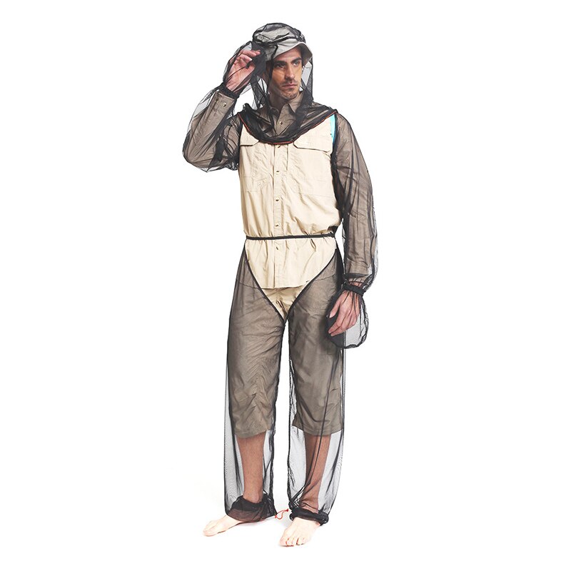 Vissen Anti-Muggen Kleding Muggenmelk Pak Outdoor Camping Tuinieren Adventure Mesh Anti Bee Pak Ademende Kleding