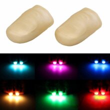 1Pair Finger Lights Tricks Finger Light Thumbs Light Finger Prank Toy Tool for Perform Halloween