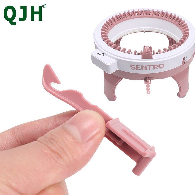 QJH 10Stck betroffen Maschine Teile Für 22/40/48 Nadel betroffen Maschine Teile verrotten Weiß Haken, häkeln Gewinde für betroffen Häkeln