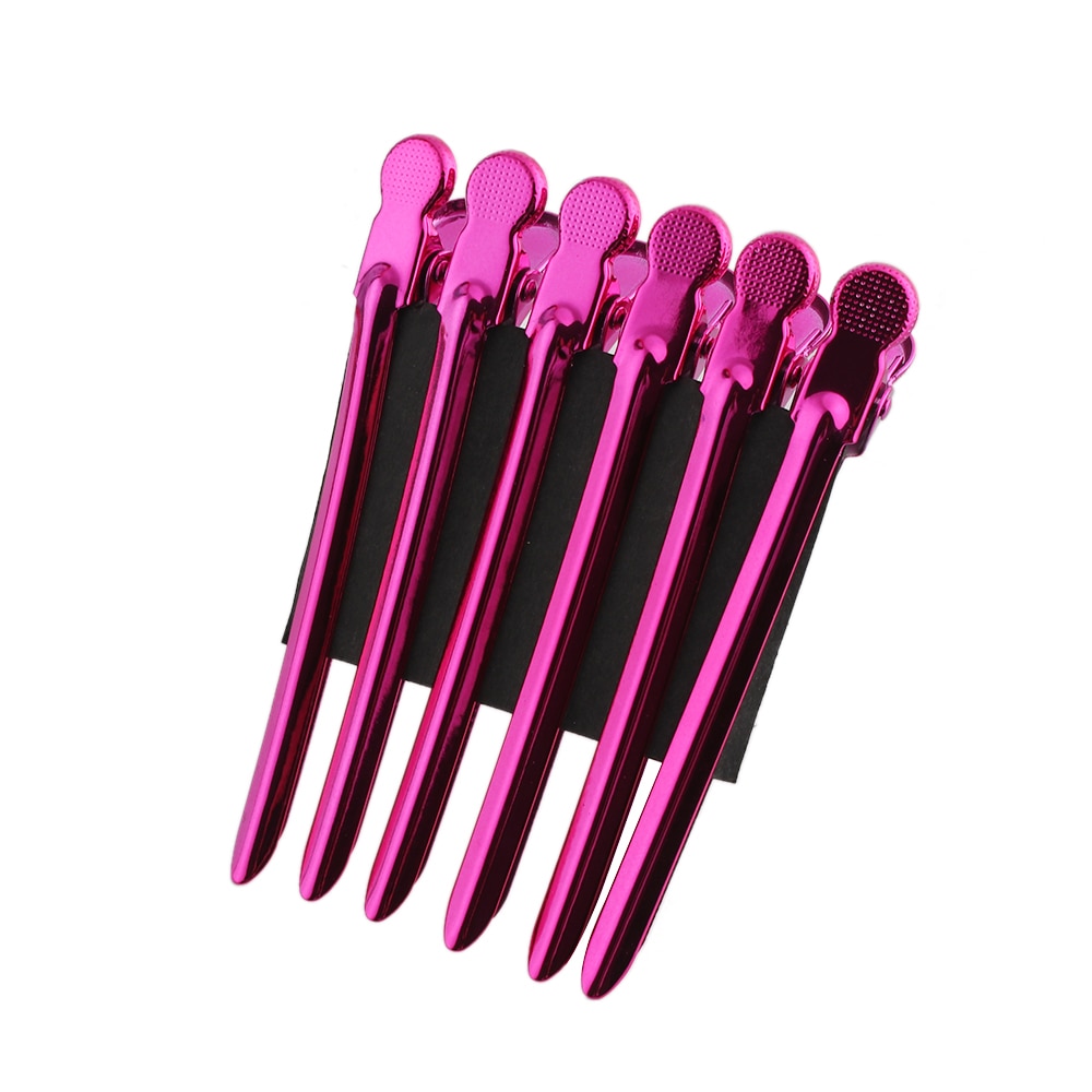 6Pcs Metal Duck Mouth Hairdresser Hair Clip Salon Hair Clamps Hairdressing Pro Section Hair Clips Hair Styling Accessories