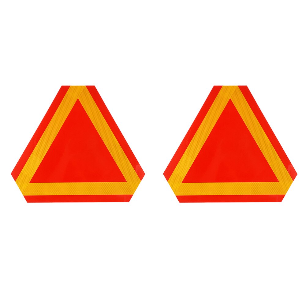 2 Pcs Practical Reflective Board Car Reflector Slow Moving Sign Vehicle Sign: Default Title
