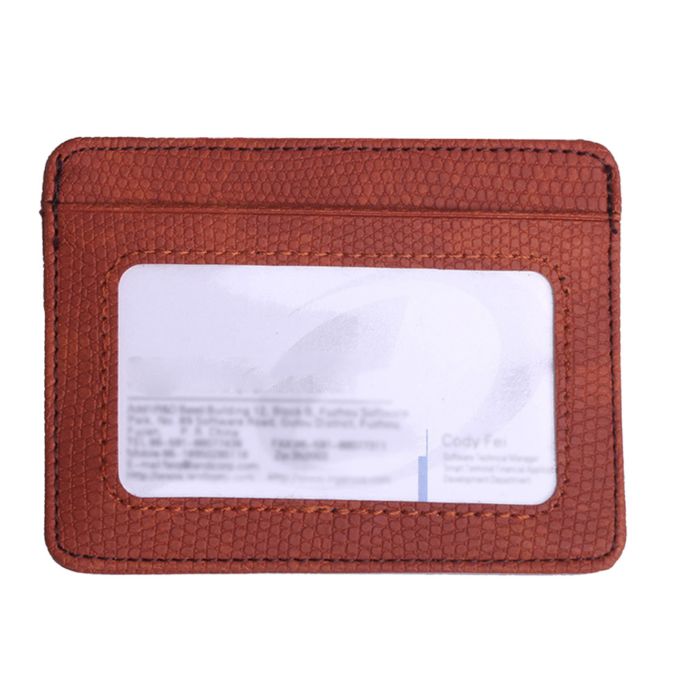 #H15 leather card holder slim business card id holder credit card case thin small wallet for men cardholder