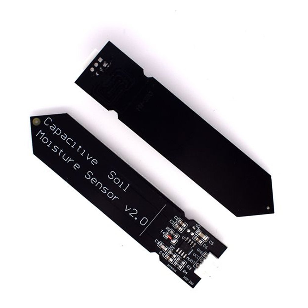 Hw-390 Sensor capacitivo de humedad del suelo no es fácil de corroer Cable de operación de amplio voltaje alimentación negro
