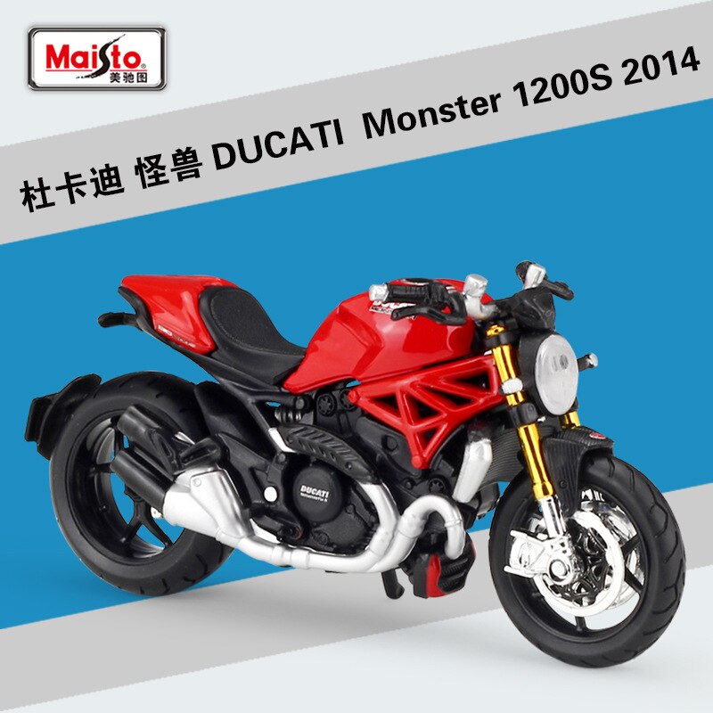 Maisto NUOVO 1:18 DUCATI panigale v4 Pressofuso In Lega Modello di Moto Praticabile Shork-Assorbitore Giocattolo Per I Regali Dei Bambini Toy Collection: 1200S 2014