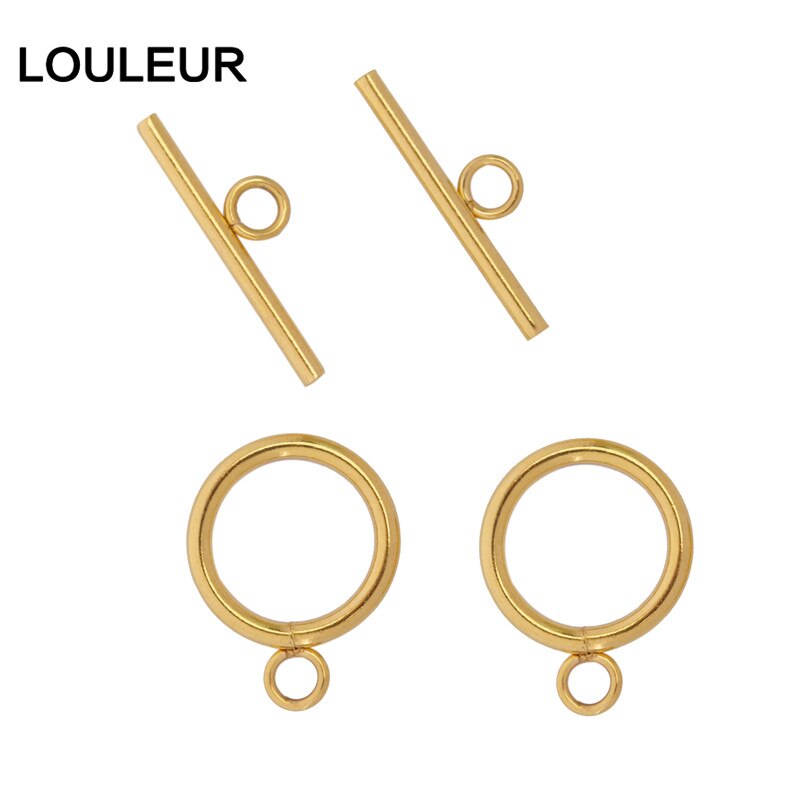 Cierres OT de acero inoxidable para pulsera, conectores de cierre de palanca para pulsera DIY, collar, accesorios de joyería, suministros para hacer al por mayor: 10 mm / Rojo