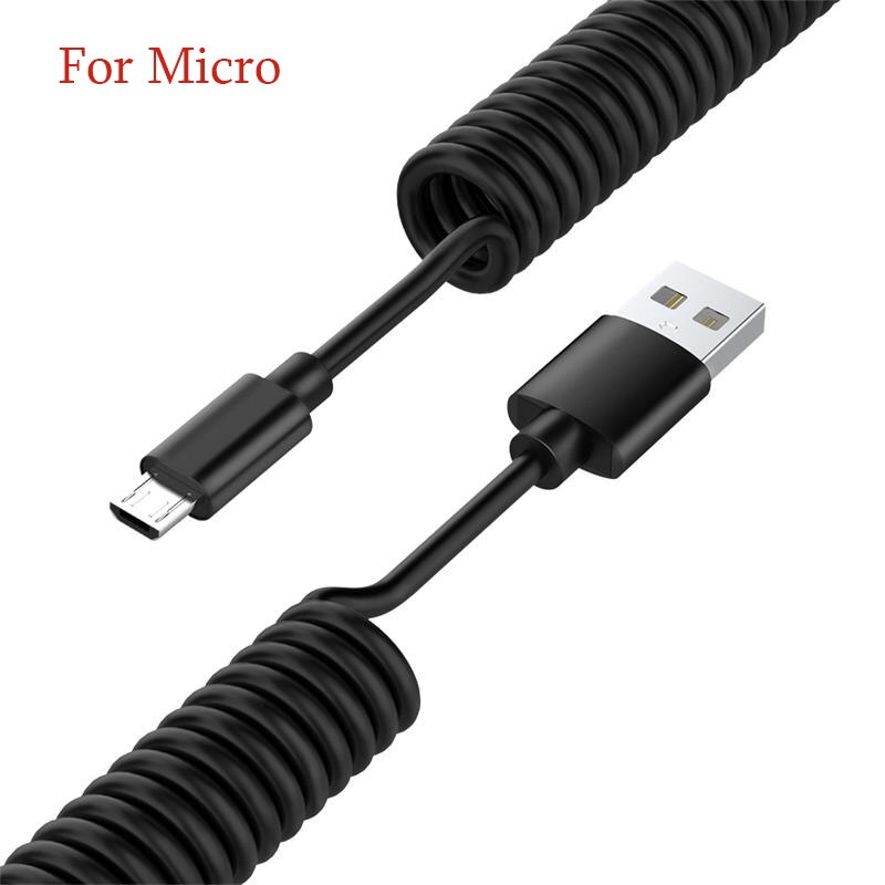 2,4 EINE Frühling USB Kabel Mikro USB Typ C Schnelle Ladekabel USB C praktisch-ladegerät Kabel Microusb Cabo Für samsung S8 Xiaomi Huawei: Pro Mikro usb