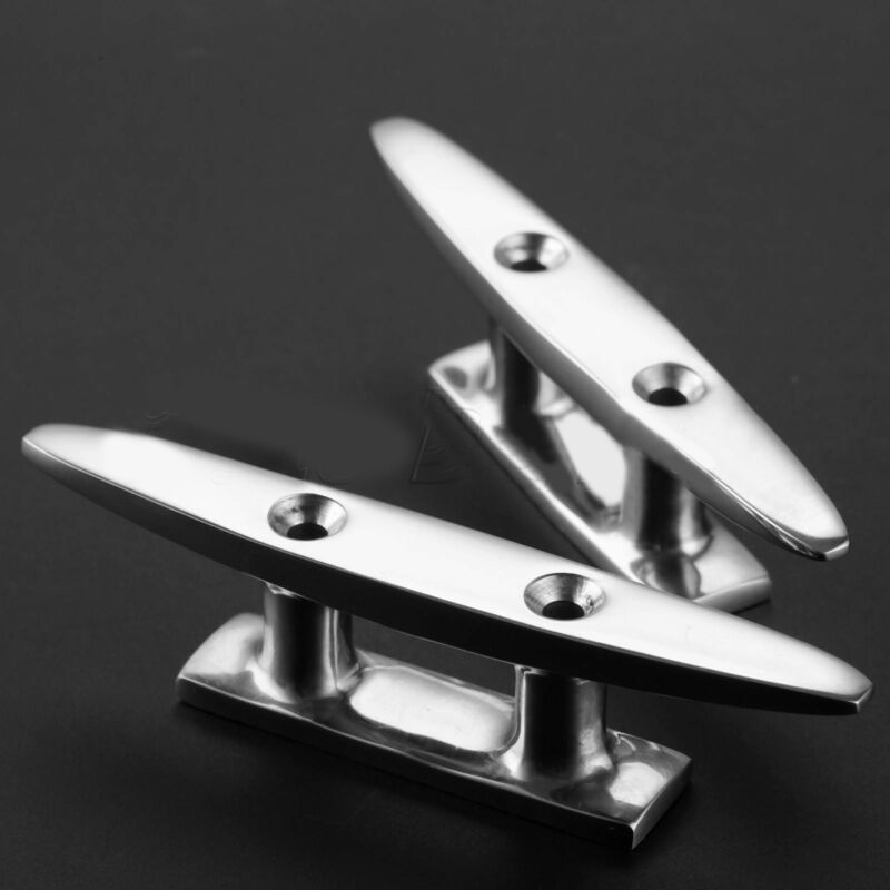 4 Packs 316 Stainless Steel Boat Cleat Hardware Anchor Line Holder