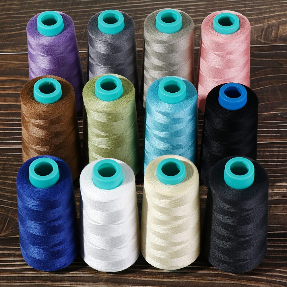 1Roll 3000Yards Polyester Sewing Thread 402 Embroidery Sewing Machine Threads High Speed Copy Line Clothing Sewing Accessory