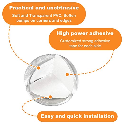 12 piezas de protección de la esquina de la Mesa de la cubierta protectora del silicón de la seguridad del bebé del niño