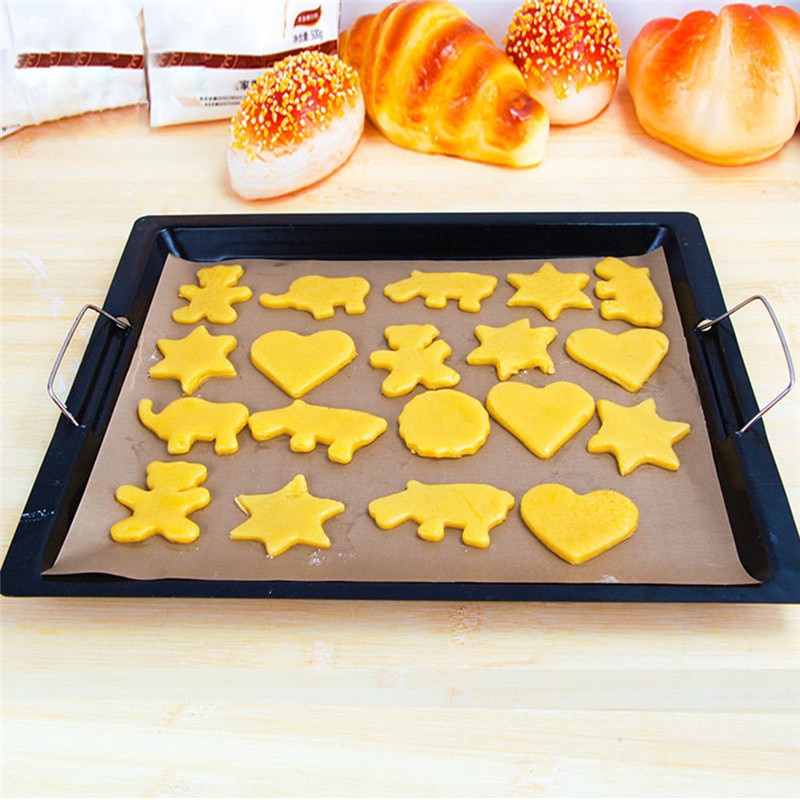 Reusable Non Stick Baking Paper High Temperature Resistant Sheet Pastry Baking Oilpaper Grill Baking Mat Pad Baking Tools