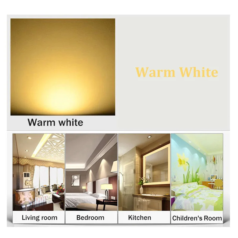 10 pakker/partier epacket 7-25 dages led spot led downlight dæmpbar lys forsænket dekoration loftlampe 110v 220v ac85-265v: Varm hvid / 15w dæmpbar