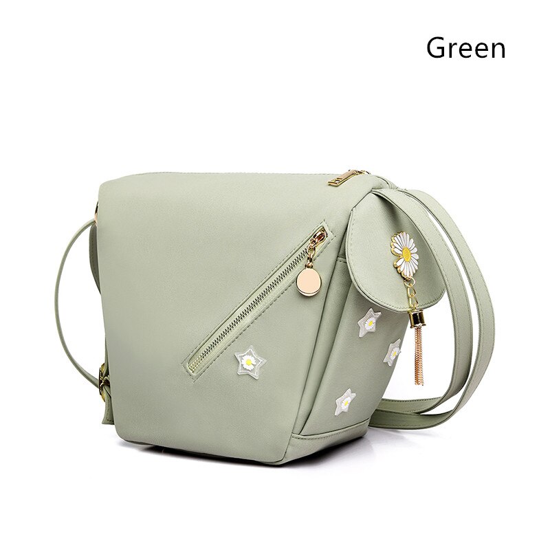 Mochila multifunción a la para mujer, bandoleras pequeñas y frescas para chicas adolescentes, morral ligero de viaje: Green