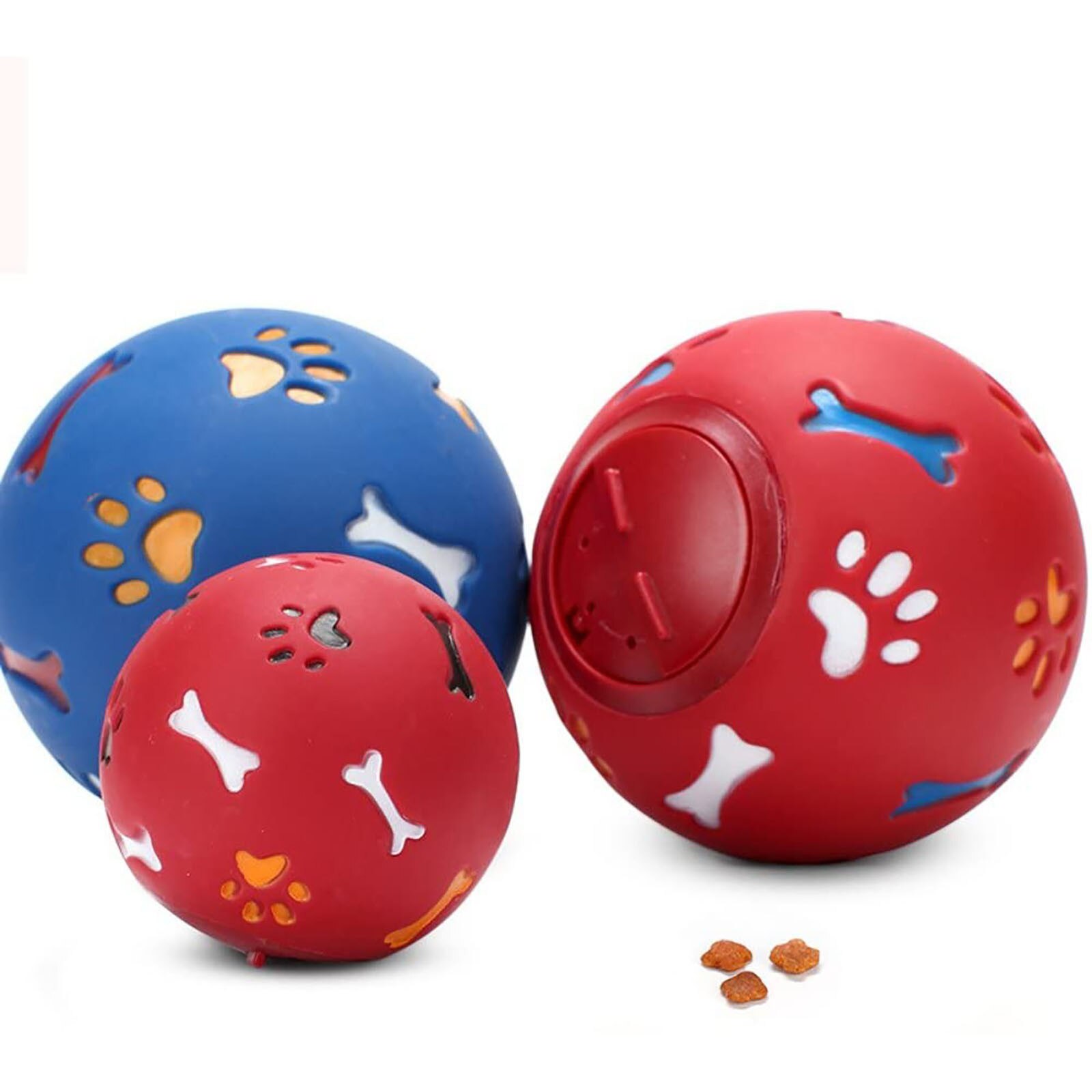 Pelota de goma para masticar para perros de compañía, alimentadores de ortodoncia para perros de compañía, juguetes interactivos para limpiar los dientes, suministros para mascotas, n. ° T2P