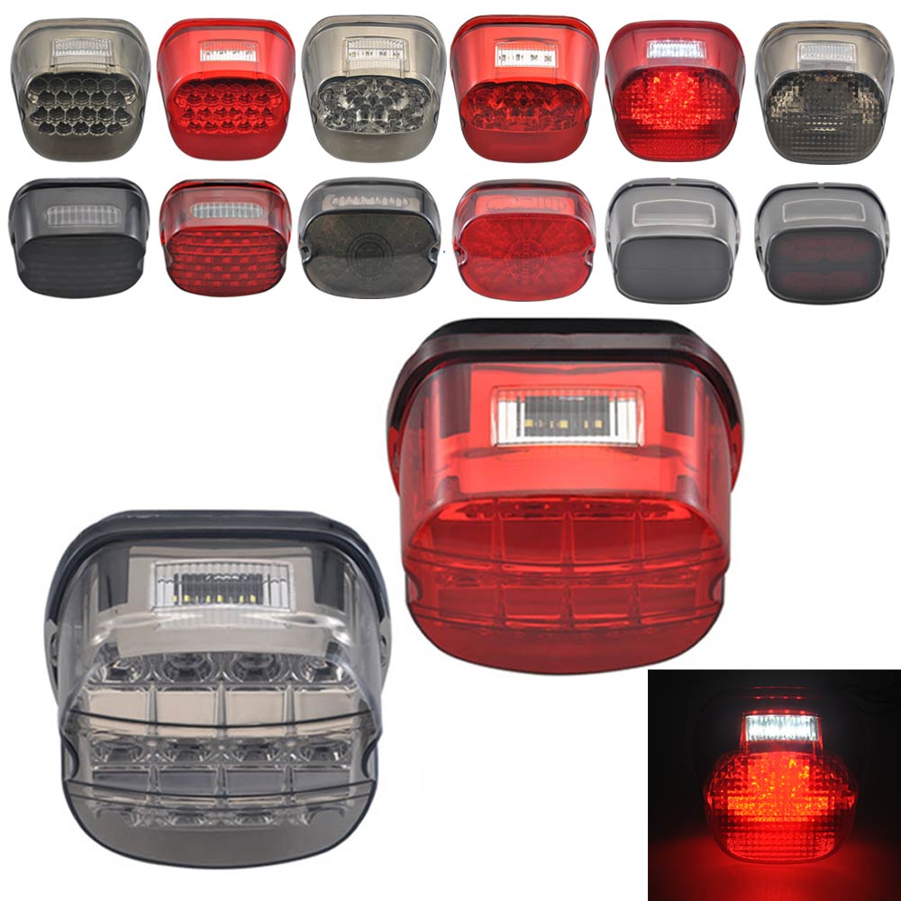 Motorcycle Tail Rear LED Light Brake Stop Lamp Modified Taillight For Harley Softail Touring XL FXST FLSTF FLSTSB FLHTC FLHTCU