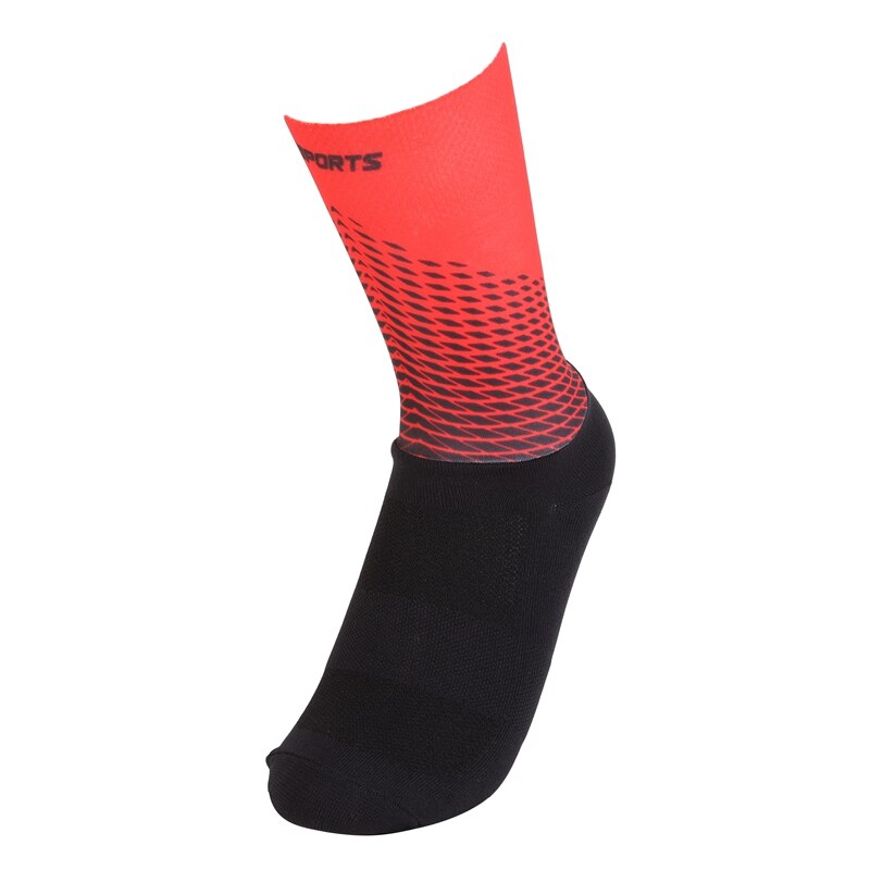 Men Women Anti Slip Cycling Socks Breathable Bike Sock Compression Bicycle Outdoor Running Sport Socks: R / L