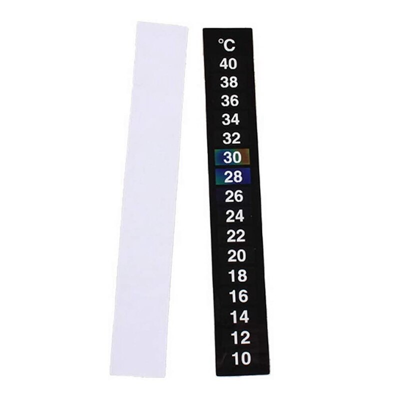 10 Pcs Digital Thermometer Tool Aquarium Fish Tank Window Water Strip