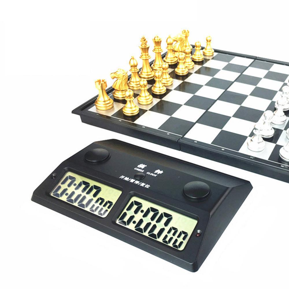 Chess Clock Digital Watch Count Up Down Timer Board Game Stopwatch M5TC