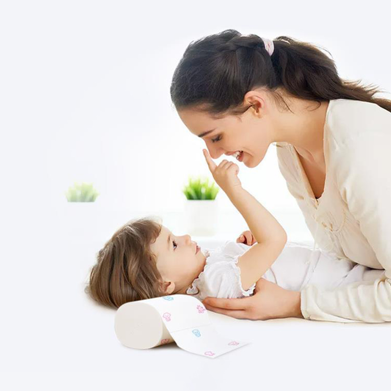 Papel higiênico a granel rolls banho tecido branco macio 5 ply