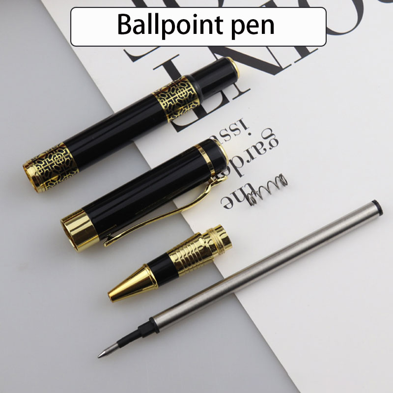 6 stuks balpen retro metalen inkt cadeau voor schrijven briefpapier kantoor schoolbenodigdheden