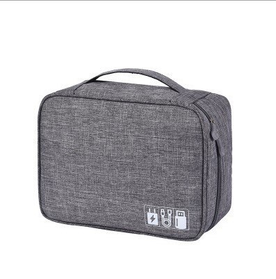 USB Drive Organizer Electronics Accessories Case / Hard Drive Bag HDD bag/Mini PC/tablet/mouse/headsets heardphone/gaming device: Grey