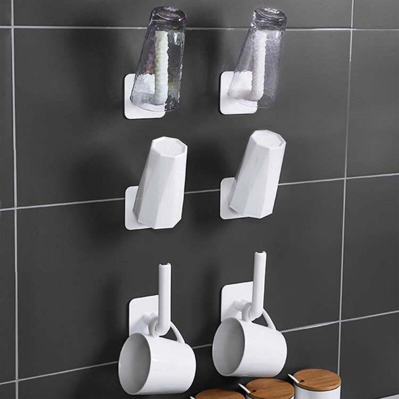 Multifunctional Stick hook Wall Hooks Waterproof Oilproof Self Adhesive Hooks Seamless Hanging Hook For Kitchen Bathroom Office