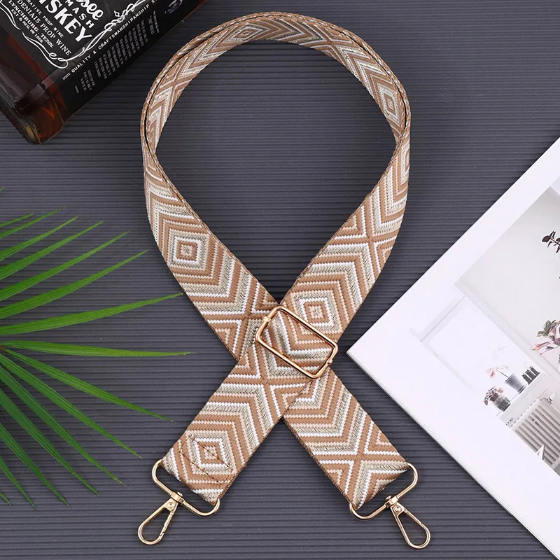 Shoulder Strap For Women Hardware Hooks The Length Can Be Freely Adjusted Travel Accessories Fashionable Wide Shoulder Strap: Chocolate