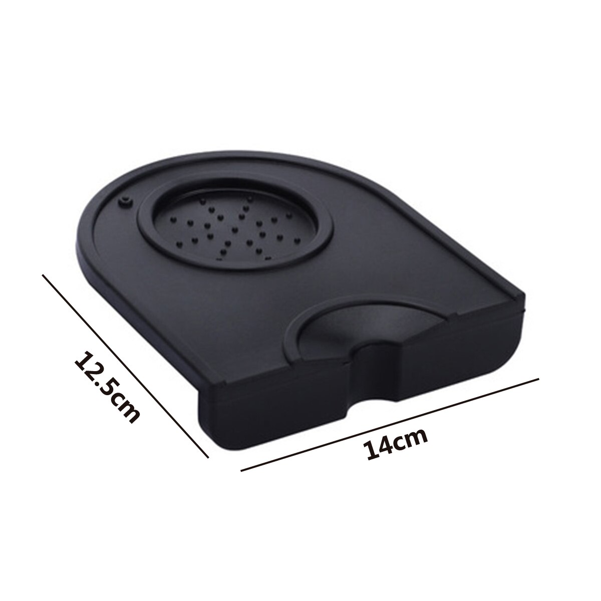 Silikon anti-skli kaffe tamper matte l-form kaffe tamping matte skrivebord operasjonsbord bar kaffe hjørne pad hjem kjøkken verktøy
