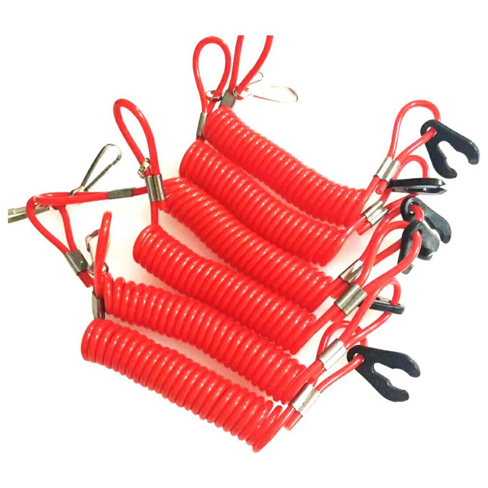 Boat Outboard Engine Motor Kill Stop Switch Safety Lanyard Clip For Yamaha For Honda Motorboat Engine Stop Switch Key Lanyard