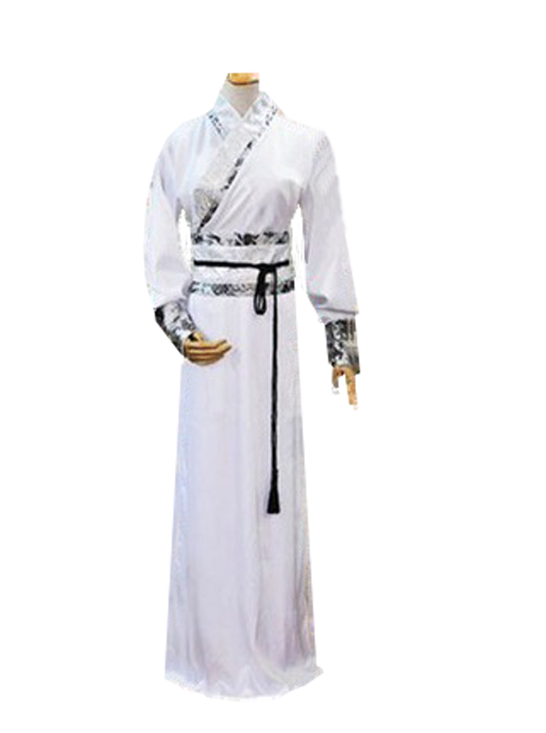 Disfraz antiguo para hombre, disfraz de danza folclórica china para adultos, disfraz nacional chino para cosplay, ropa tang, ropa hanfu para mujer 89: Puño pequeño blanco / S