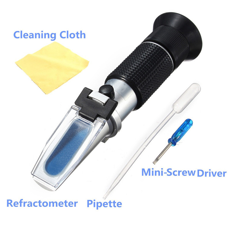 Handheld Glycol Refractometer Car 1.10-1.40sg Antifreeze Battery Acid Engine Coolant Tester Tool Auto Optical Instruments