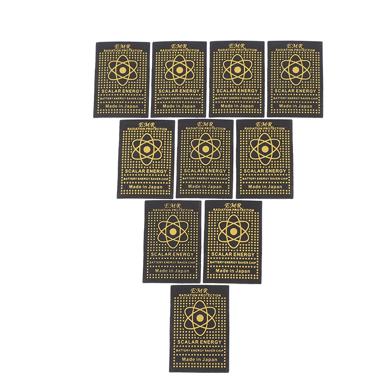 10Pcs Emr Scalaire Energie Telefoon Sticker Anti Straling Chip Schild Houden Gezondheid Laptop Anti Emp Emf Bescherming Voor Zwangere vrouw