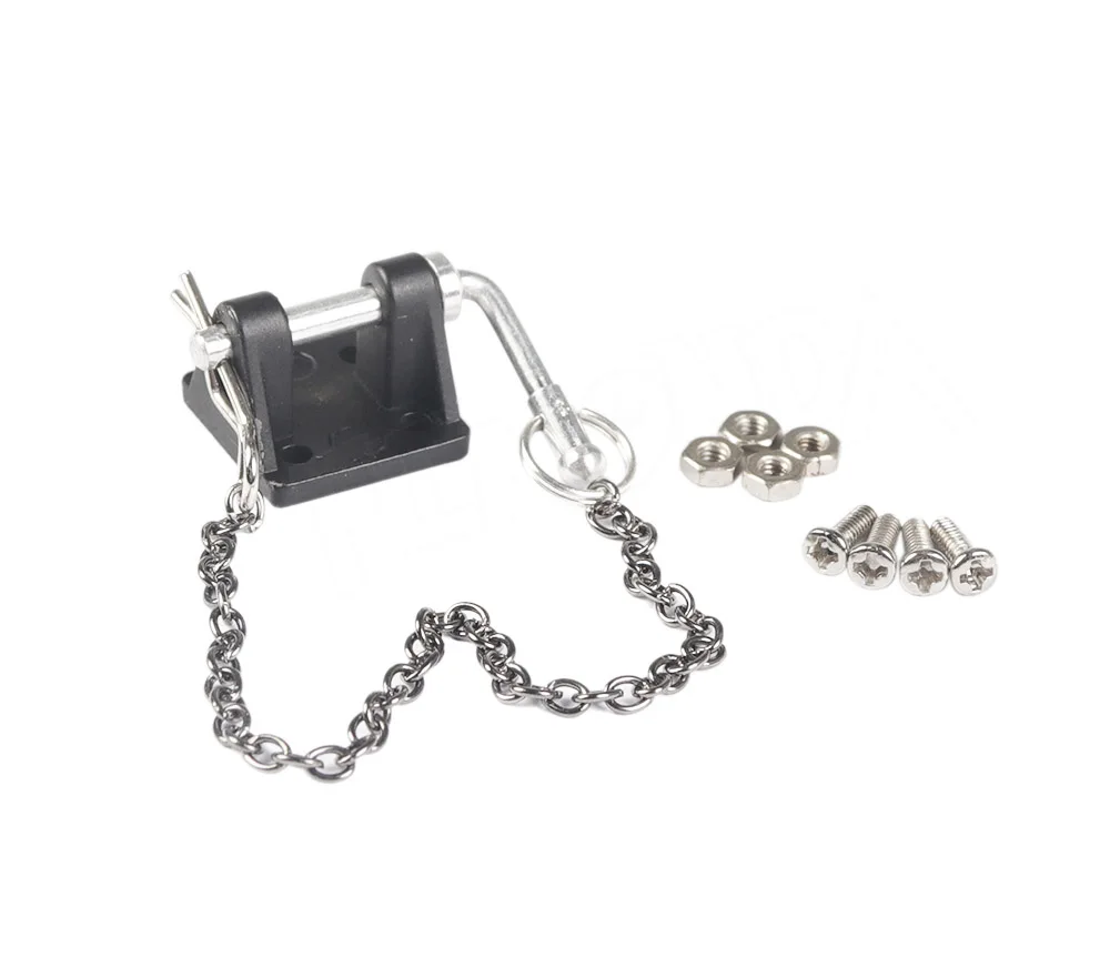 Maßstechen 1:10 Zubehör Metall Abschlepphaken Anhänger Seil Kette Anhänger Schäkel für RC Raupe Auto axial SCX10 TRX4 Tamiya CC01: Lila