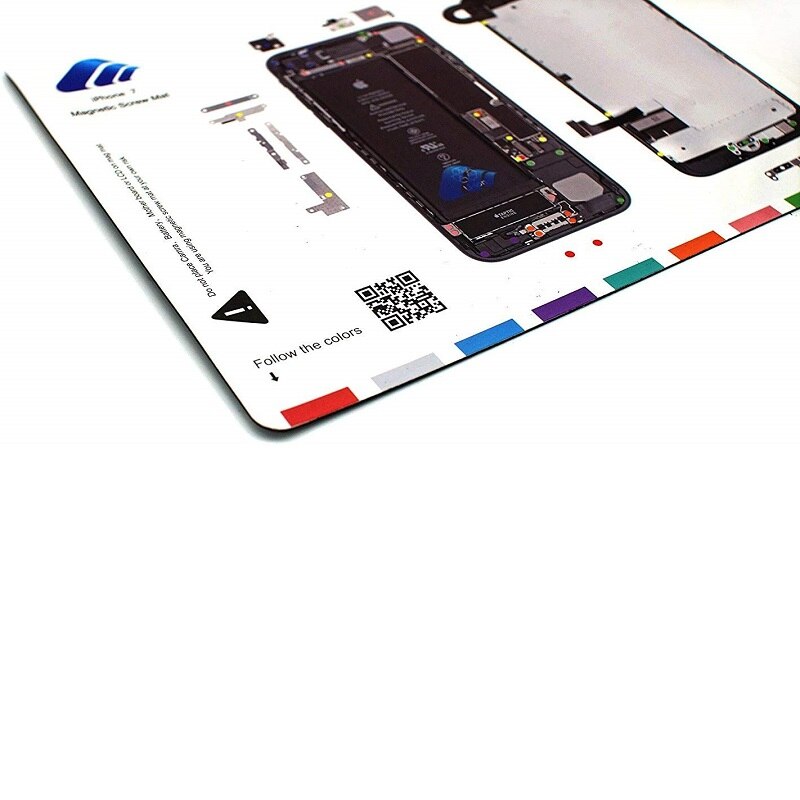 Magnetische schroefmat technic reparatiepad voor iphone, reparatietool voor iphone x xs xr xs max 8 8p 7 7p 6 6s 6p 6sp