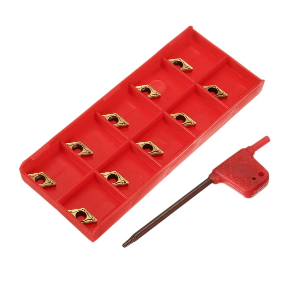 10x Inserti In Metallo Duro DCMT070204 US735 – Piastrine Per Tornio CNC Con Rivestimento PVD – Per Acciaio E Semilavorazione - 4