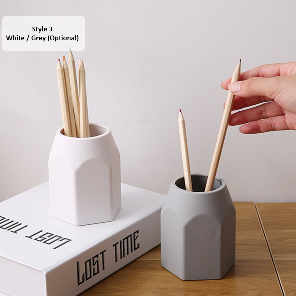 Desk Storage Organizer Silicone Multi-functional Pen Holder Storage Box Desktop Organizer for Office School Stationery Supplies