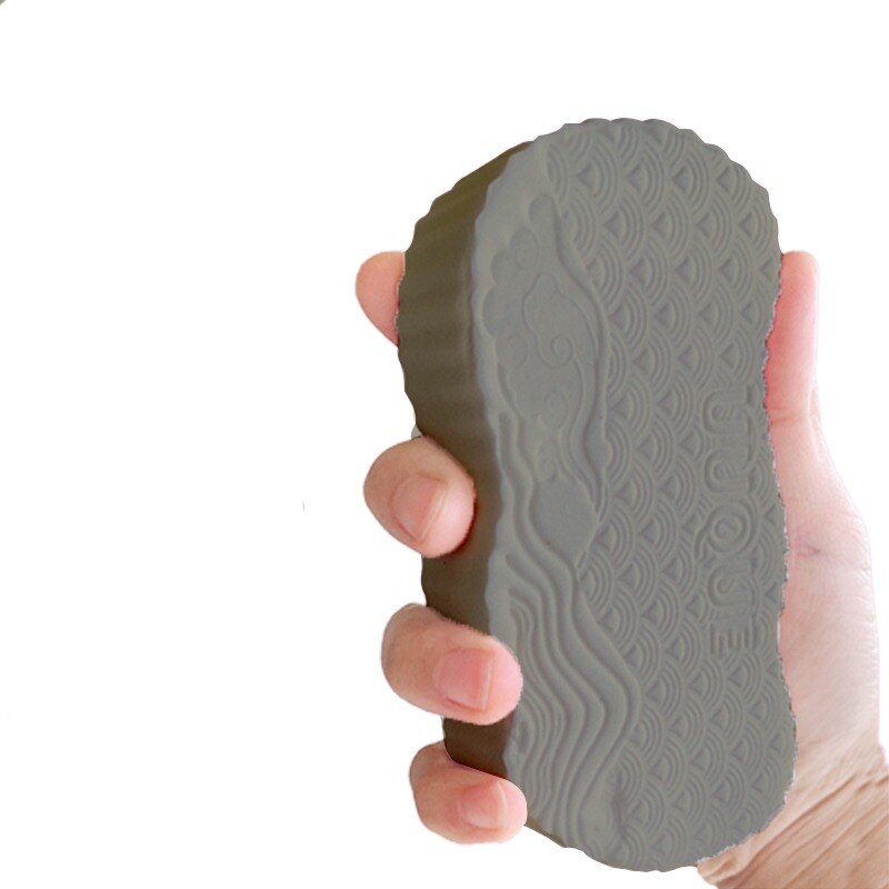 Magic Sponge Children Bath Sponge Body Dead Skin Remover Exfoliating Massager Cleaning Shower Brush Peeling Sponge: Gray