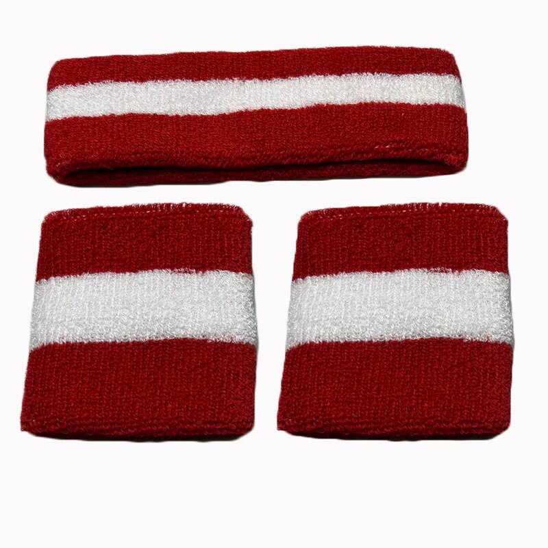 Mannen Vrouwen Sport Polsbandjes Voor Tennis Yoga Hoofdband Volleybal Pols Brace Guard Basketbal Fitness Handdoek Zweetband Head Band
