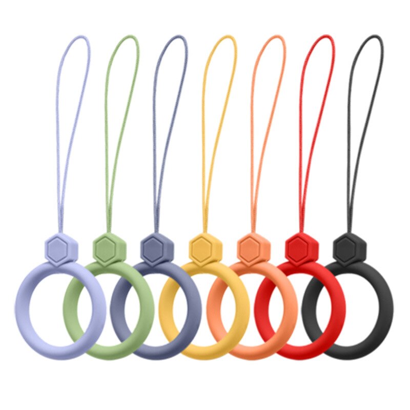 Banda de anillo de gel de silicona de color caramelo para auriculares airpods, funda para iphone, caja inalámbrica de auriculares bluetooth, cordón de anillo
