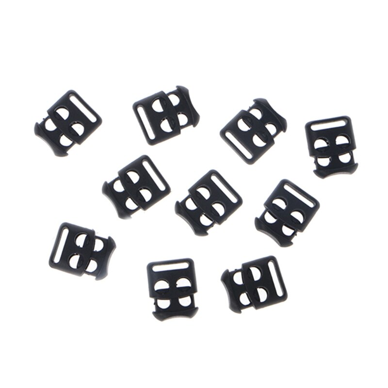 10 Pcs/Lot Non-Slip Shoelace Buckle Clip Stopper Rope Clip Clamp Cord Cable Lock