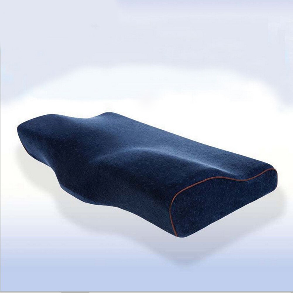 Contour Memory Foam Pillow Neck Back Support Orthopaedic Firm Head My Pillows: Royal Blue