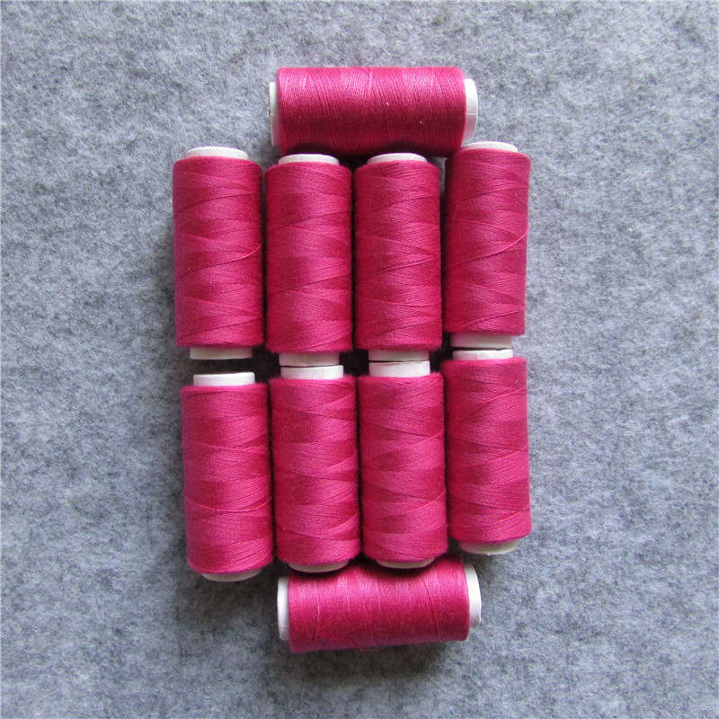 embroidery thread sewing machine thread clothing accessory 20 kind of colour select 100 yard 10pcs sell: rose red