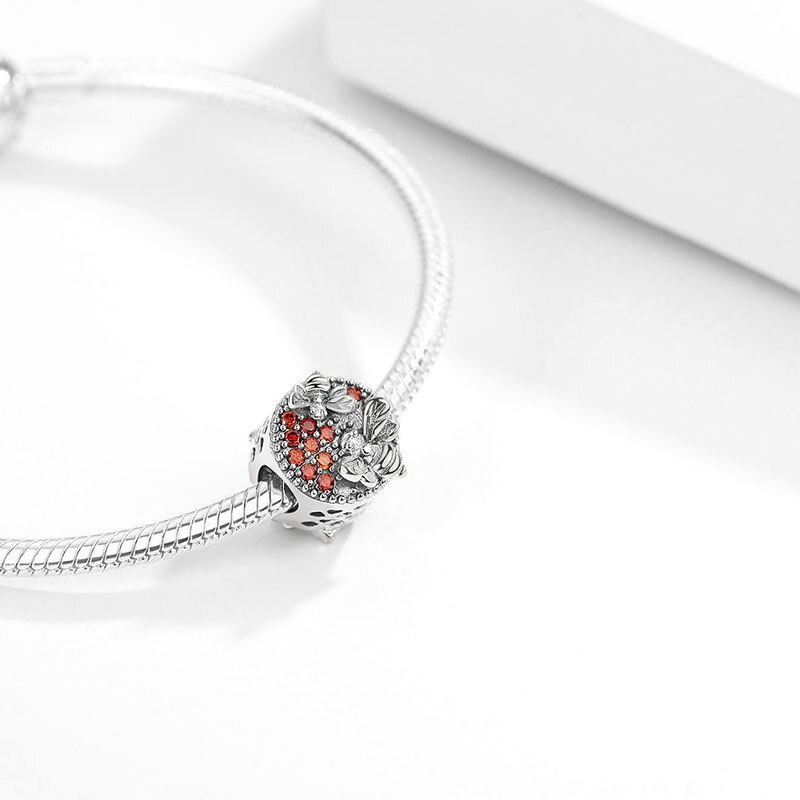 Lovely Bee Animal 925 Sterling Silver Charm Beads Accessories Original Fit DIY Charms Silver 925 Bracelets Jewelry Making